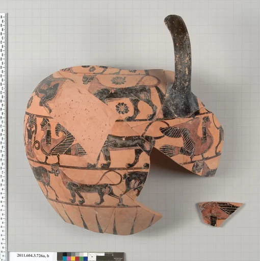 Terracotta fragments of a neck-amphora (jar)