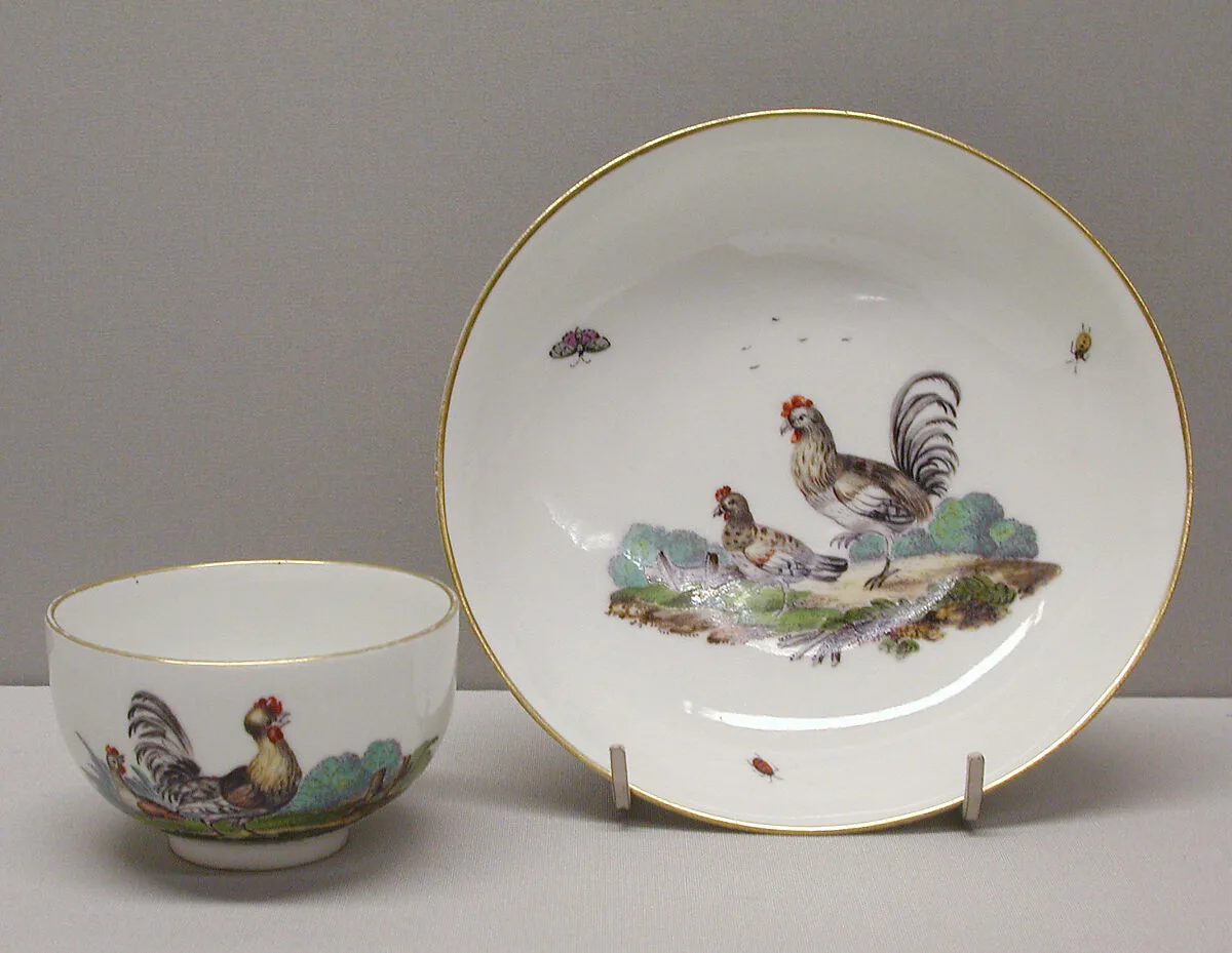 Teacup and saucer — Höchst Manufactory