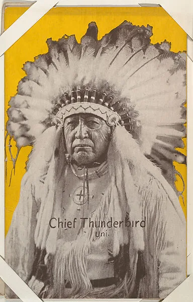 Chief Thunderbird from Western Stars or Scenes Exhibit Cards series (W412) — Unknown