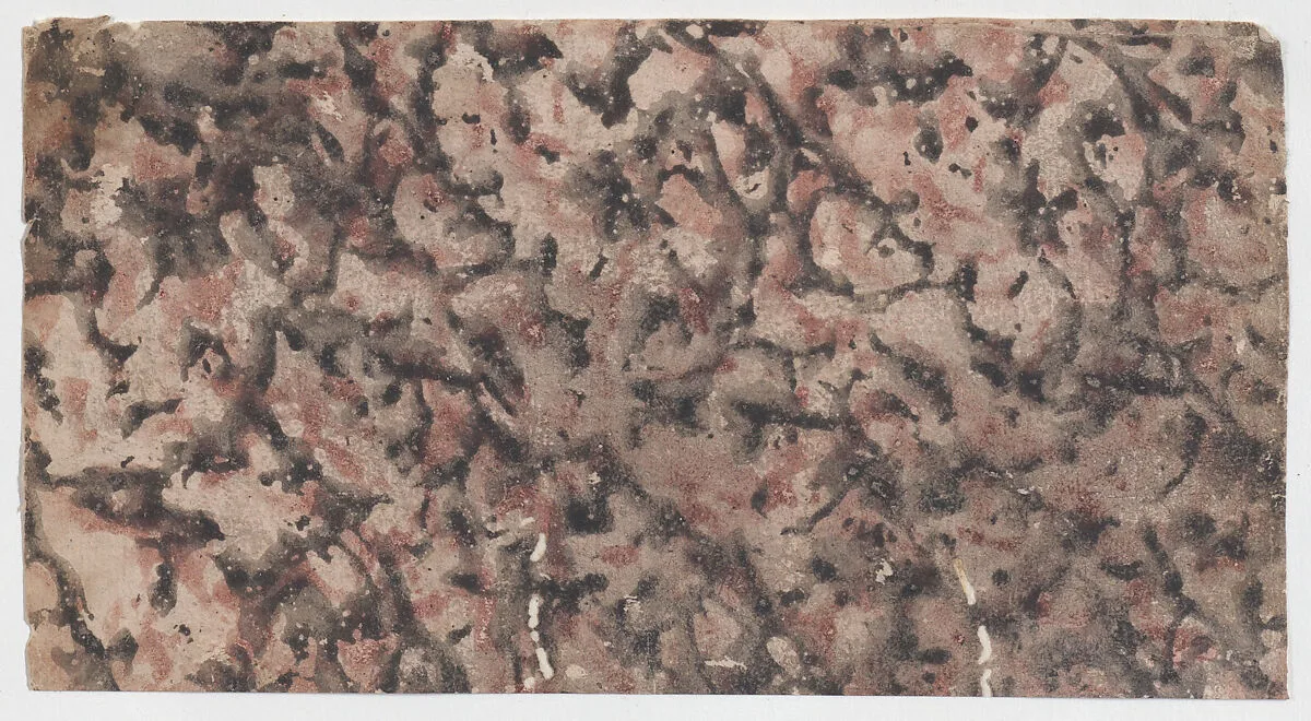 Sheet with overall splotchy pattern — Anonymous