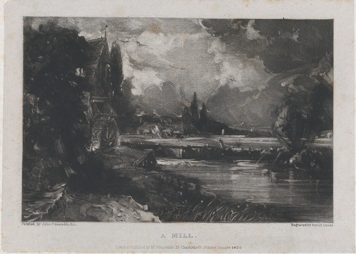 A Mill — David Lucas|John Constable