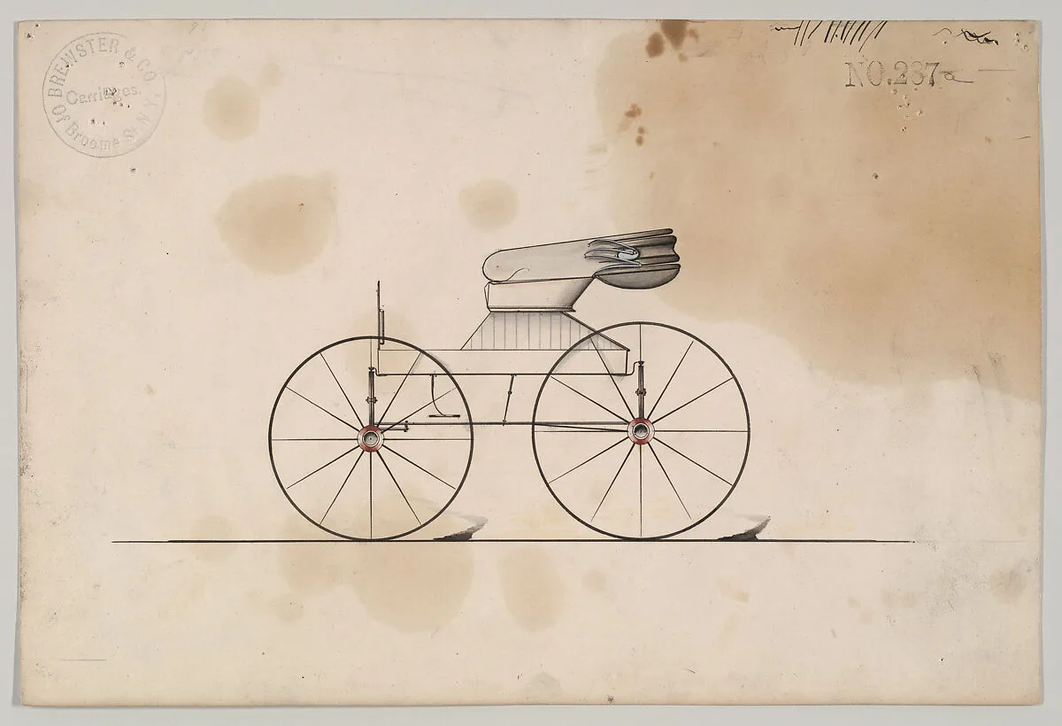 Design for Wagon, no. 287a — Brewster & Co.