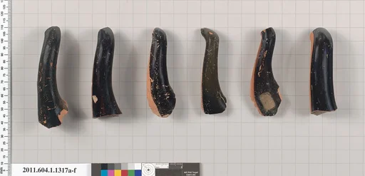 Terracotta fragments of kylikes (drinking cups)