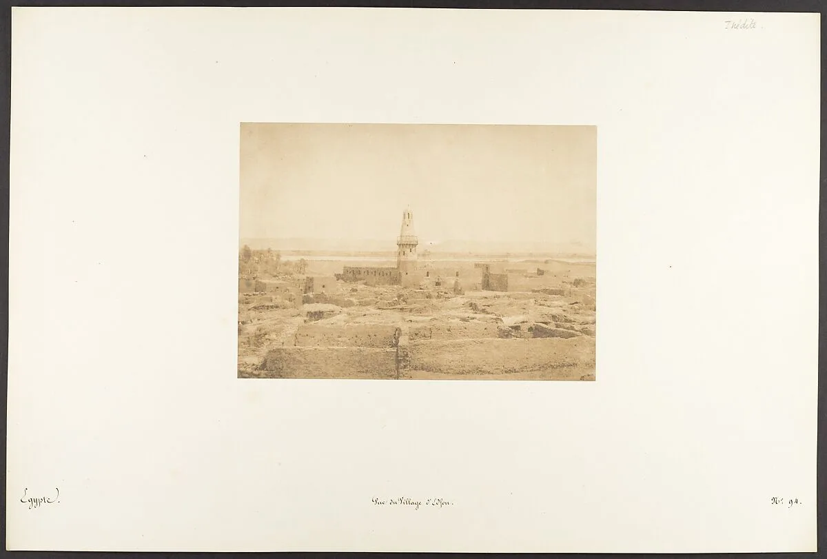 Vue du Village d'Edfou — Maxime Du Camp