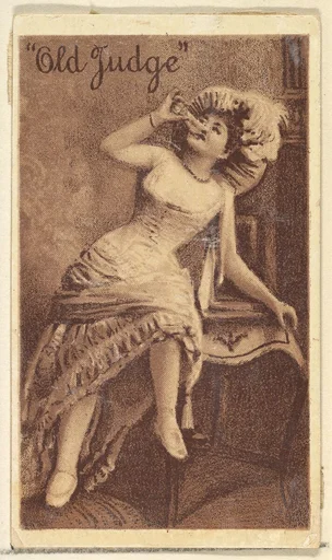 Actress from the Old Judge series (N167) for Old Judge Cigarettes