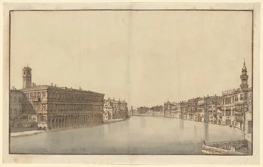 The Grand Canal, with the Fabbriche Nuove on the Left and Campanile of Santi Apostoli on the Right