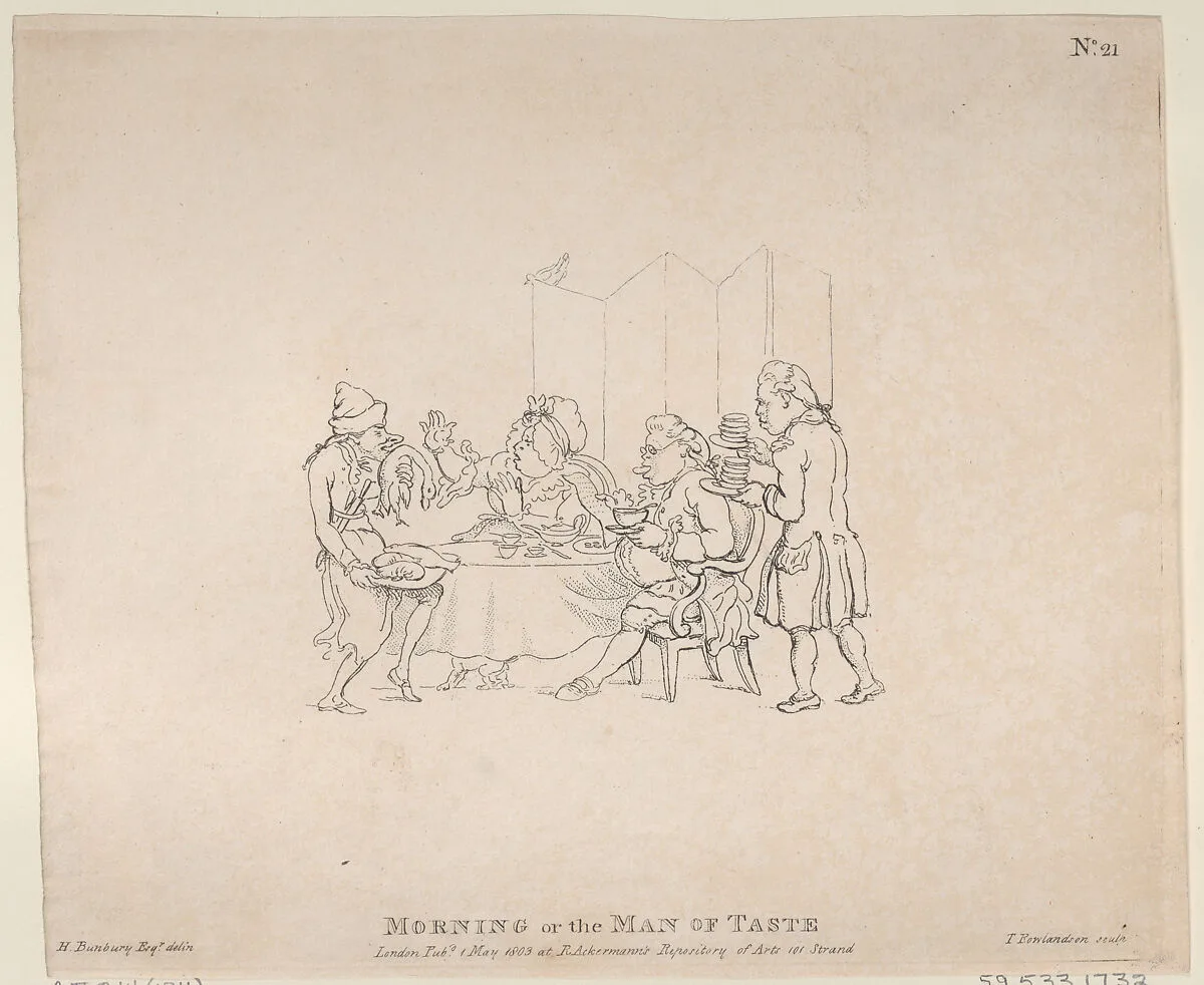 Morning, or, the Man of Taste — Rudolph Ackermann, London|Thomas Rowlandson|Henry William Bunbury