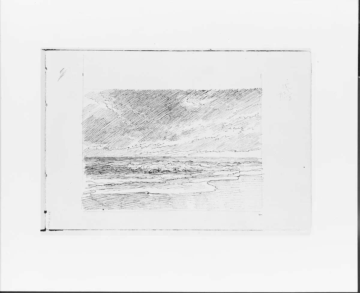 Seascape (from Sketchbook VII) — William Trost Richards