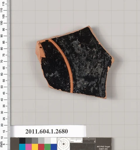 Terracotta fragment of a kylix (drinking cup)