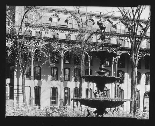 [United States Hotel with Fountain in Foreground, Saratoga Springs, New York]