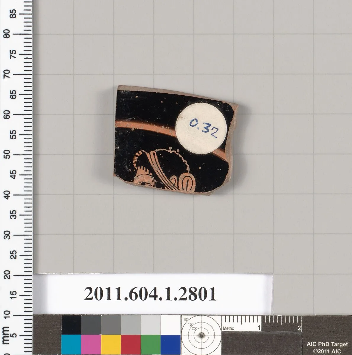 Terracotta fragment of a kylix (drinking cup) — Unknown