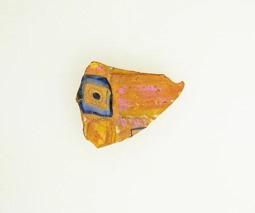 Glass quadripartite mosaic vessel fragment