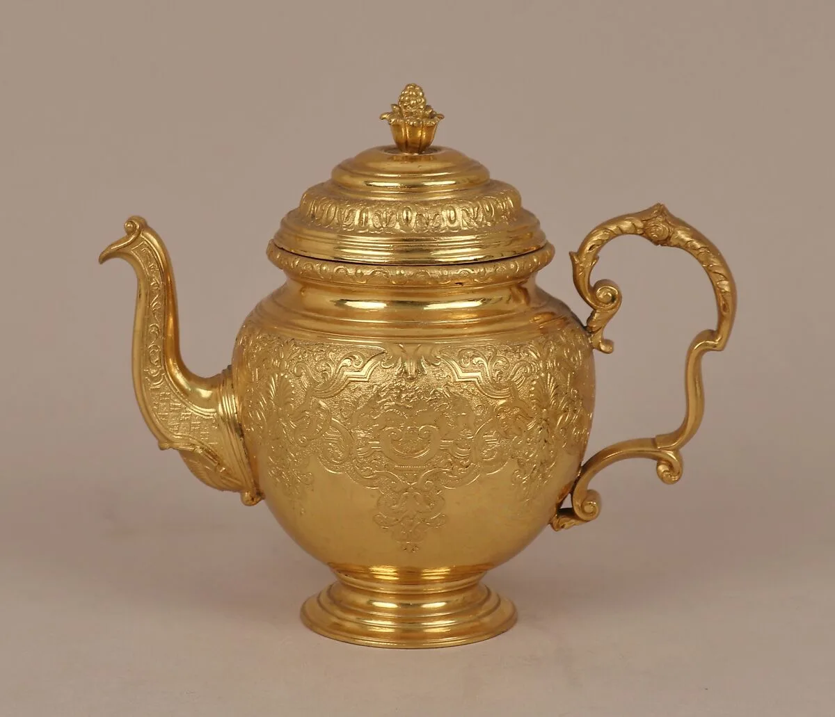 Teapot — Johann Ludwig Biller|Elkington & Co.|Johann Jakob Wald