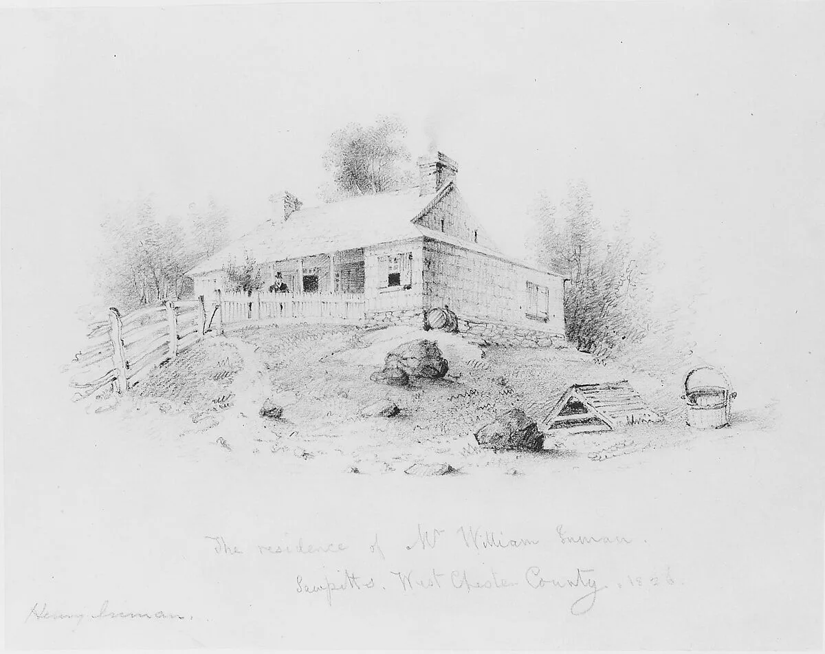 The Residence of Mr. William Inman, Sampitts, Westchester County (from McGuire Scrapbook) — Henry Inman