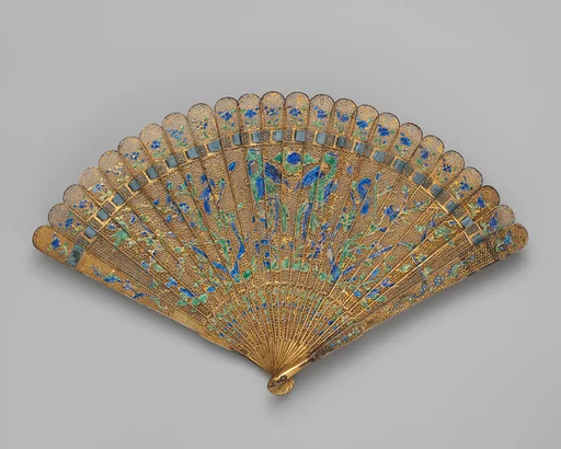 Brisé Fan, with representations of birds on branches