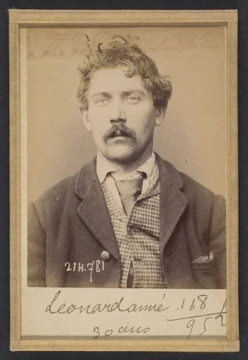 Léonard. Aimé. 30 ans, né à Chalonné/s/Loire (Maine & Loire). Mineur ou gazier. Anarchiste. 27/2/94.