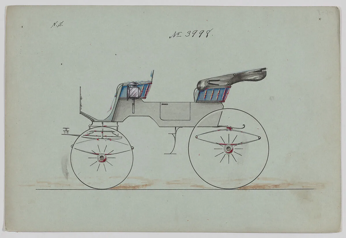Design for Phaeton, no. 3998 — Brewster & Co.|Herman Stahmer