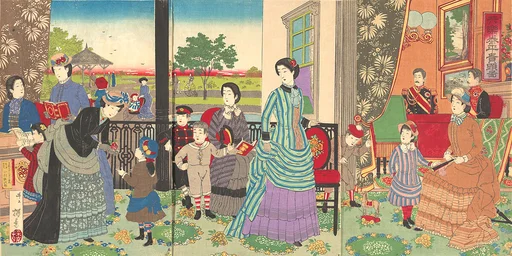 井上安治画 『共楽泰平貴顕図』|Peaceful Pleasures of the Highest Nobility (Kyōraku taihei kiken zu)