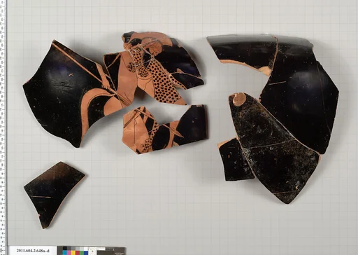 Terracotta fragment of a hydria: kalpis (water jar)