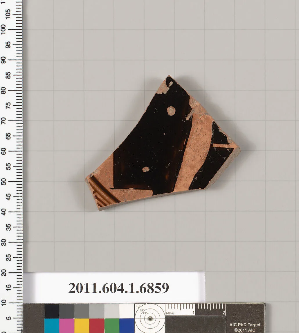 Terracotta fragment of a kylix (drinking cup) — Unknown