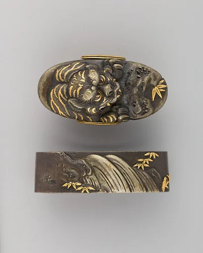 Sword-Hilt Collar and Pommel (Fuchigashira)