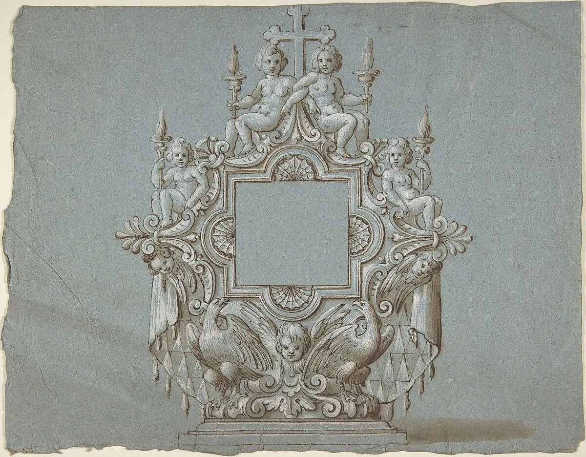Ornamental design for liturgical object — Anonymous, 18th century