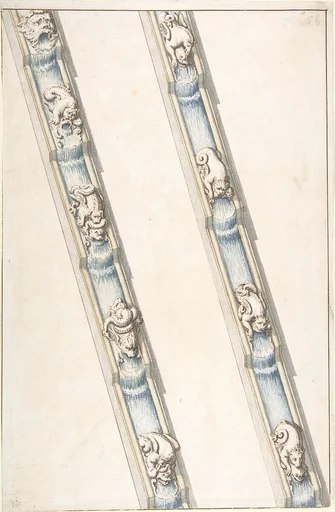 Design for Water Channels with Fantastic Animals Covering Small Sections