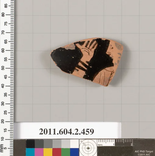 Terracotta fragment of a column-krater (bowl for mixing wine and water)
