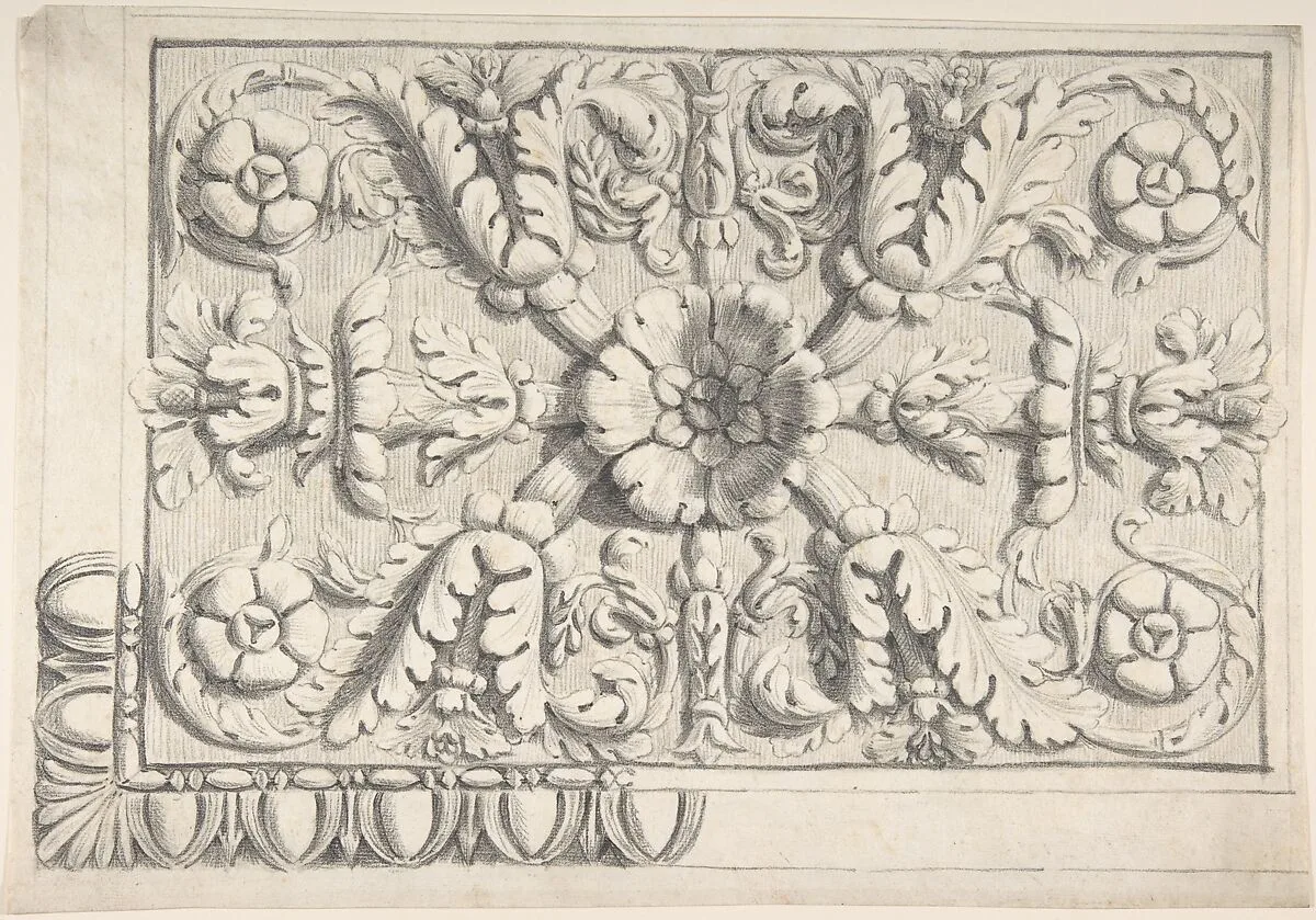 Classical Ceiling Moldings with Floral Ornament — Thomas Hardwick