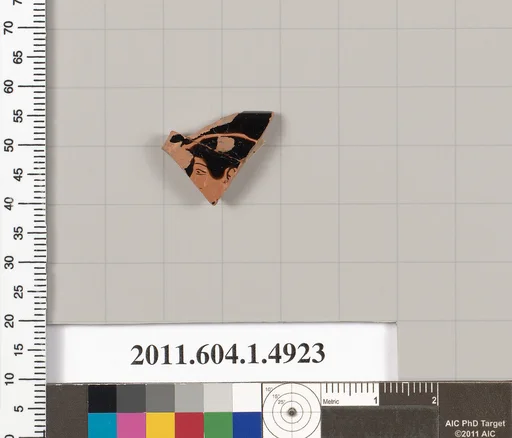 Terracotta rim fragment of a kylix (drinking cup)