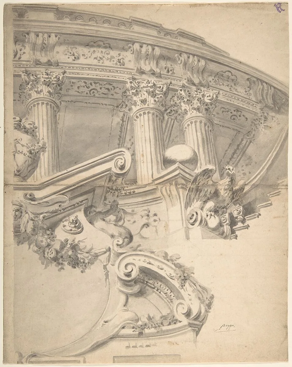 Architectural Capriccio — Anonymous, Italian, Bolognese 18th century artist