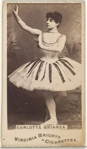 Carlotta Brianza, from the Actors and Actresses series (N45, Type 1) for Virginia Brights Cigarettes