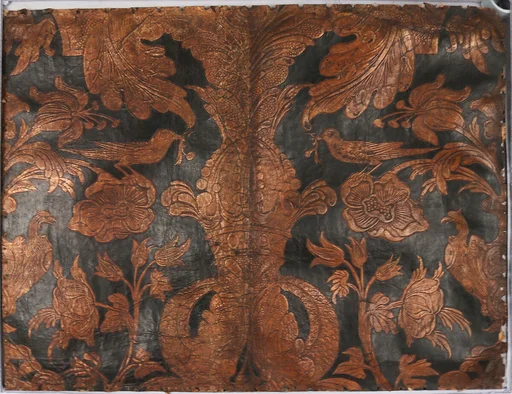 Three leather panels