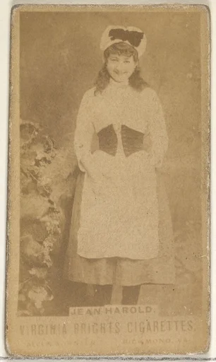 Jean Harold, from the Actors and Actresses series (N45, Type 1) for Virginia Brights Cigarettes