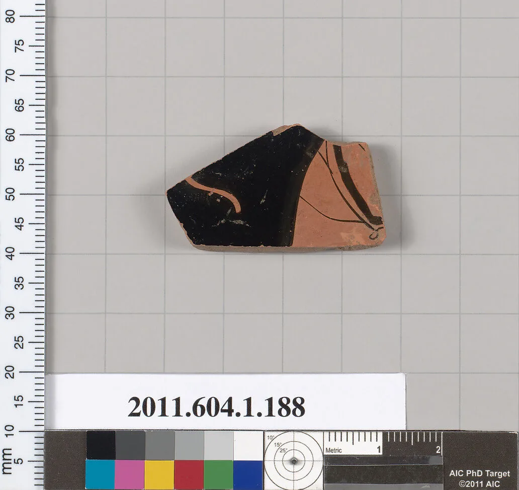 Terracotta fragment of a kylix (drinking cup) — Unknown