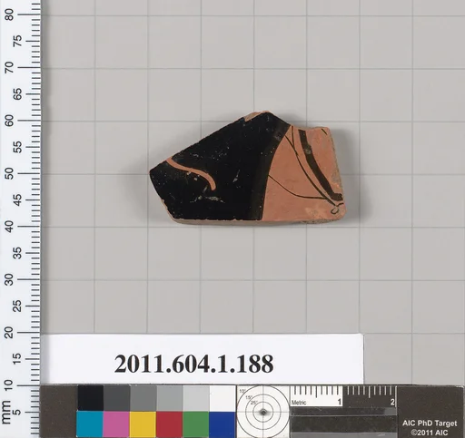 Terracotta fragment of a kylix (drinking cup)