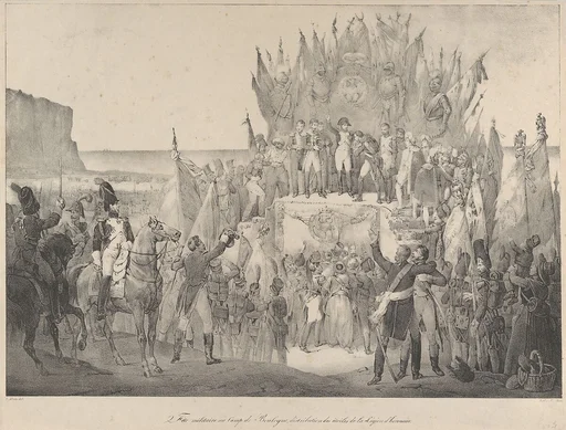 Military Festival at Boulogne with Napoleon Distributing Stars of the Legion of Honor