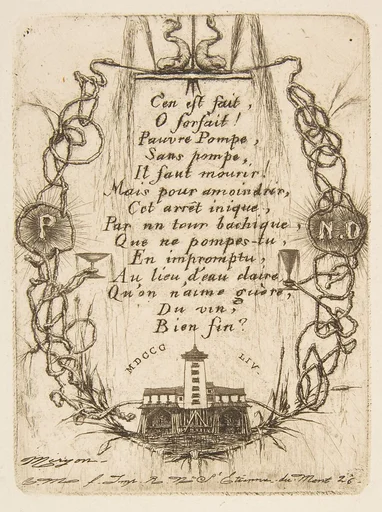 The Notre-Dame Pump (small plate)