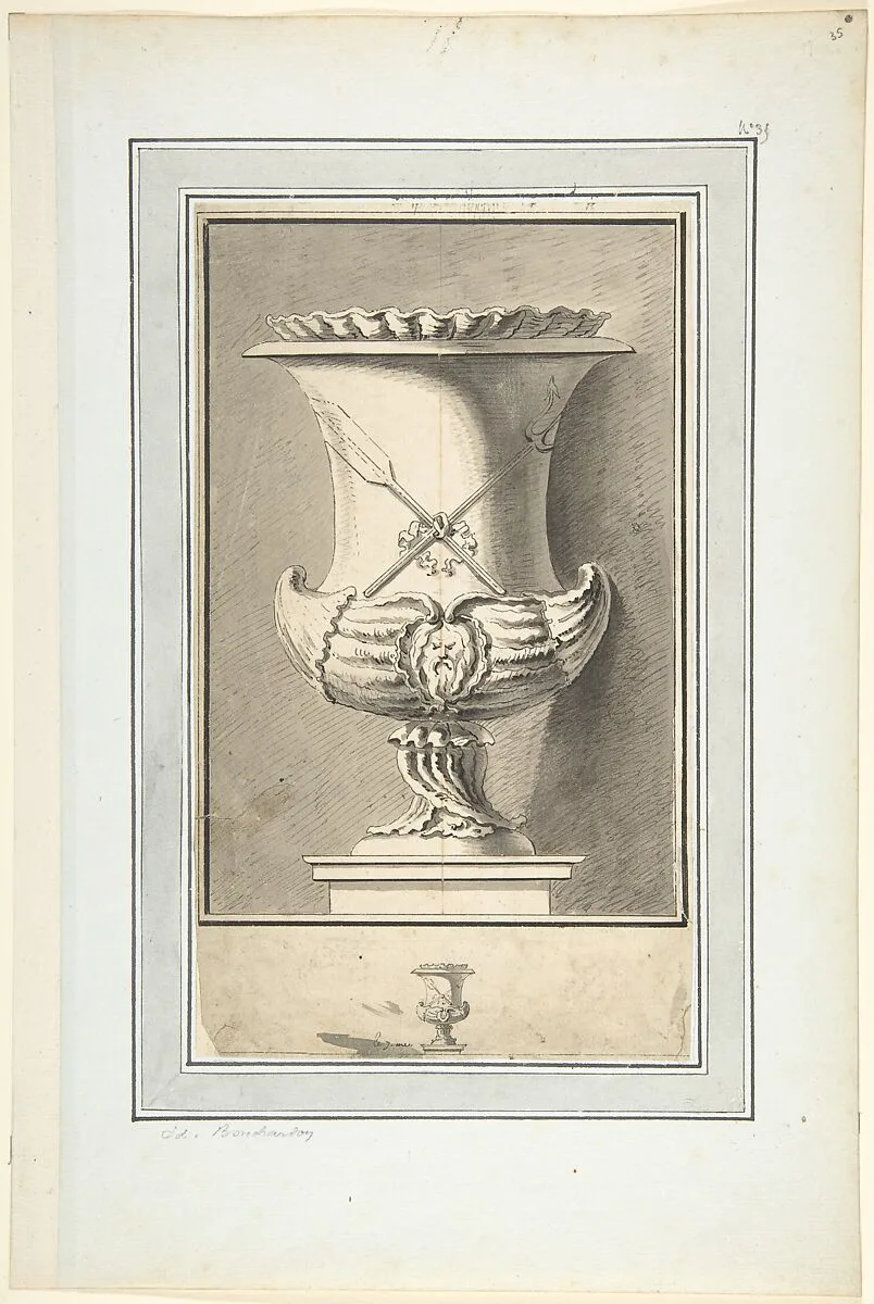 Study for Plate 7 of Bouchardon's "Premier livre de vases" — Edme Bouchardon