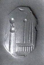 Stamp seal (octagonal pyramid) with cultic scene