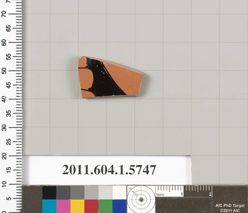 Terracotta fragment of a kylix: eye-cup (drinking cup)