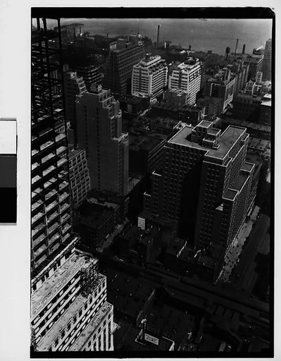 [Chrysler Building Construction Site, From Roof of Chanin Building, New York City]