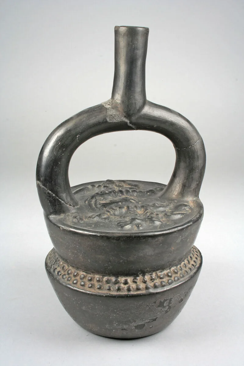 Stirrup Spout Bottle with Stacked Containers — Unknown