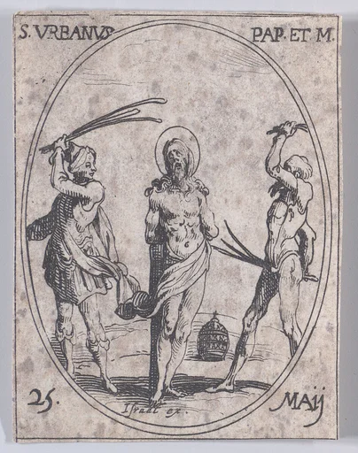 S. Urbain, pape et martyr (St. Urban, Pope and Martyr), May 25th, from "Les Images De Tous Les Saincts et Saintes de L'Année" (Images of All of the Saints and Religious Events of the Year)
