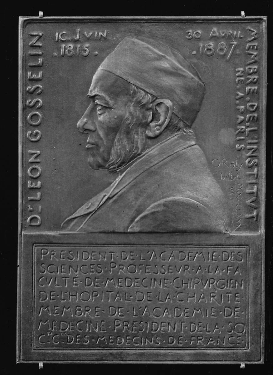 In Memory of Dr. Leon Gosselin (1815–1887), President of the Academy of Sciences — Louis-Oscar Roty