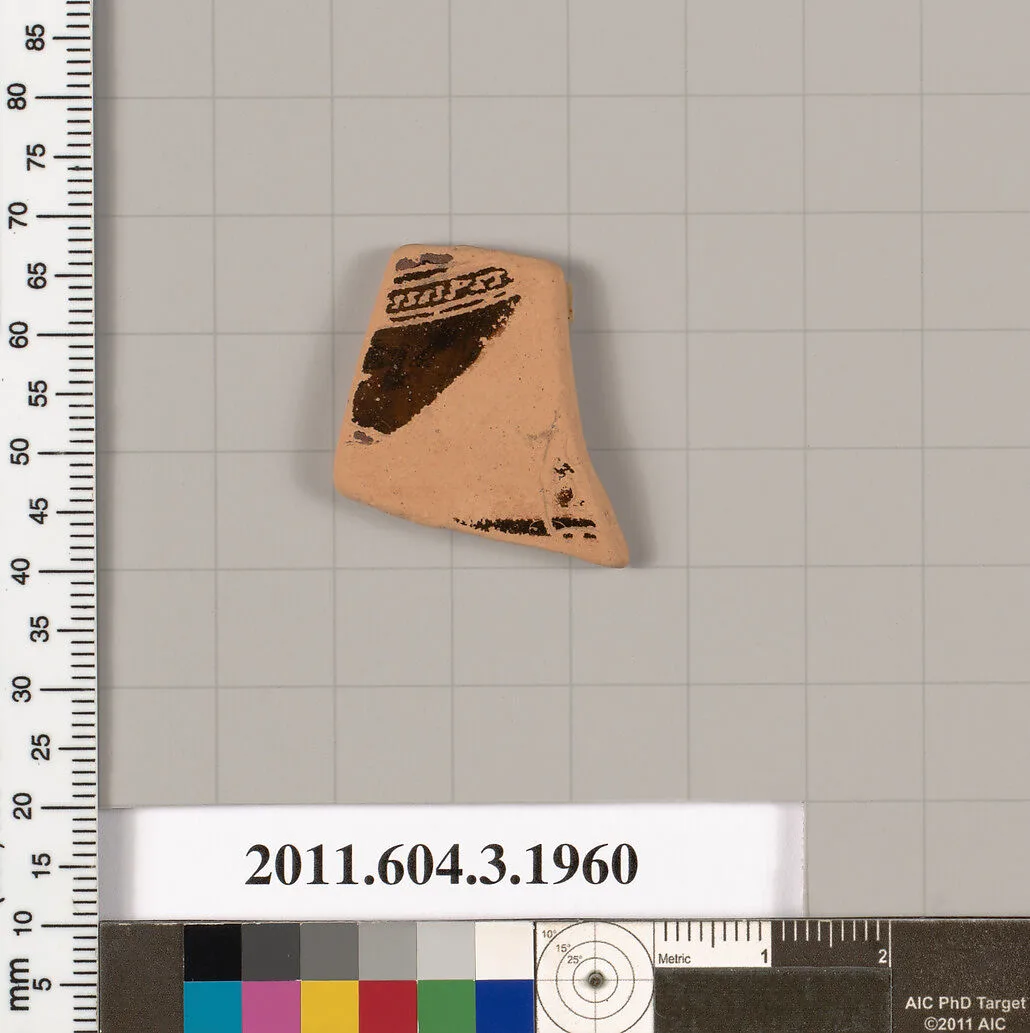 Terracotta fragment of a kylix (drinking cup) — Unknown