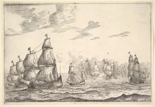 Naval Battle Scene