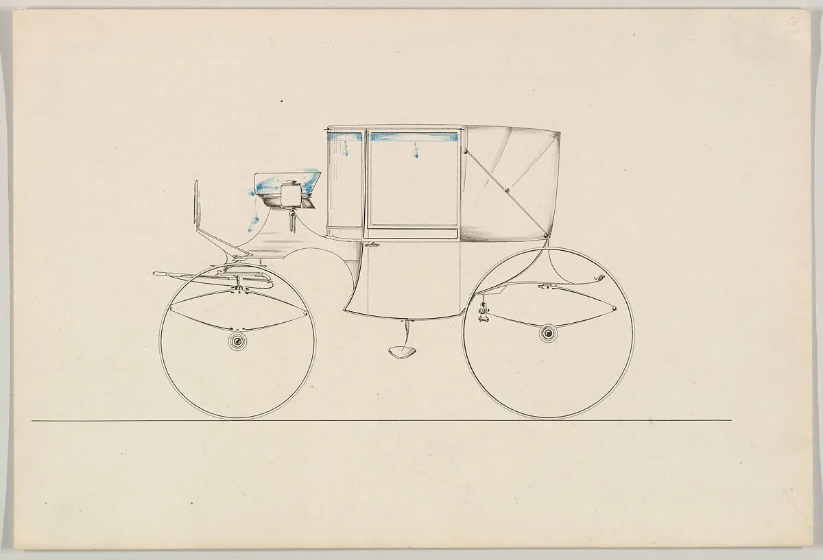 Design for Double Front Landaulet (unnumbered) — Brewster & Co.