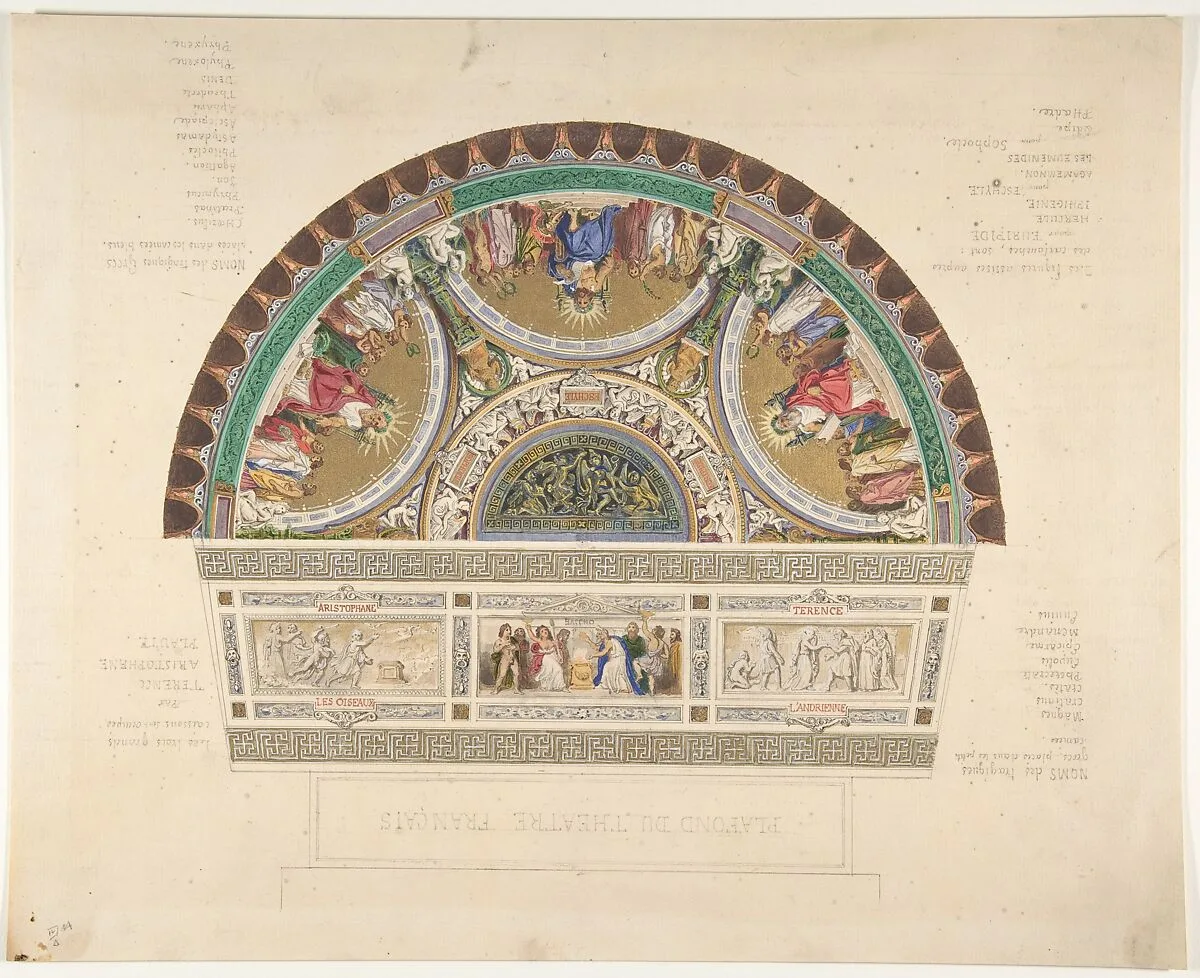 Design for a Ceiling at Théatre Français, Paris — Aimé Chenavard