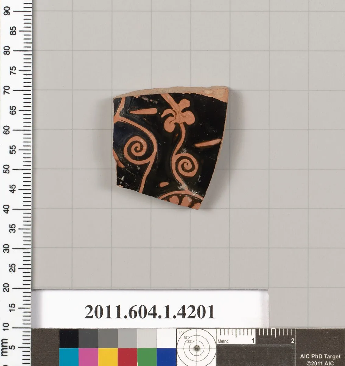 Terracotta fragment of a kylix (drinking cup) — Unknown